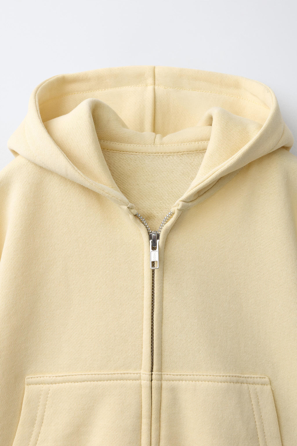 SUDADERA FELPA CREMALLERA / Vainilla - Zara фото 3