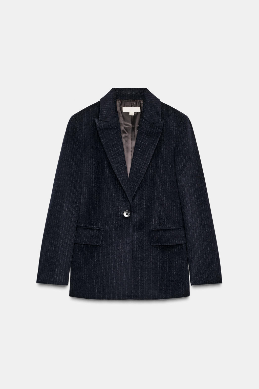 WOOL BLEND PINSTRIPE BLAZER - Zara фото 3