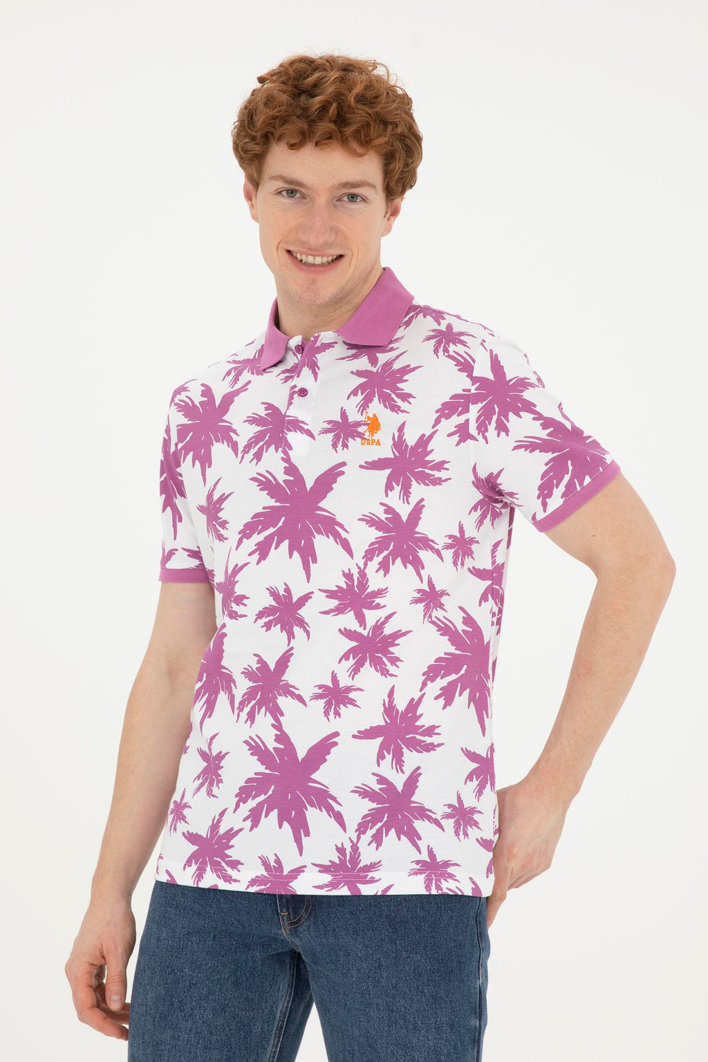 Мужская фиолетовая футболка Неожиданная скидка в корзине - U.s. polo assn фото 3