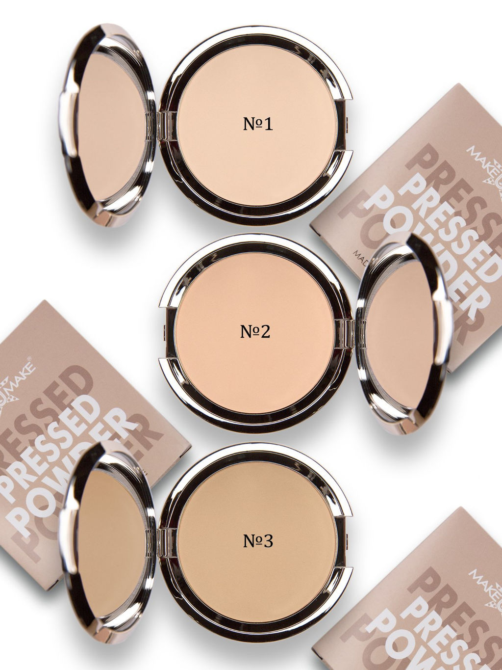 Пудра компактная №2 - НАТУРАЛЬНЫЙ - для нормального оттенка кожи, 10гр