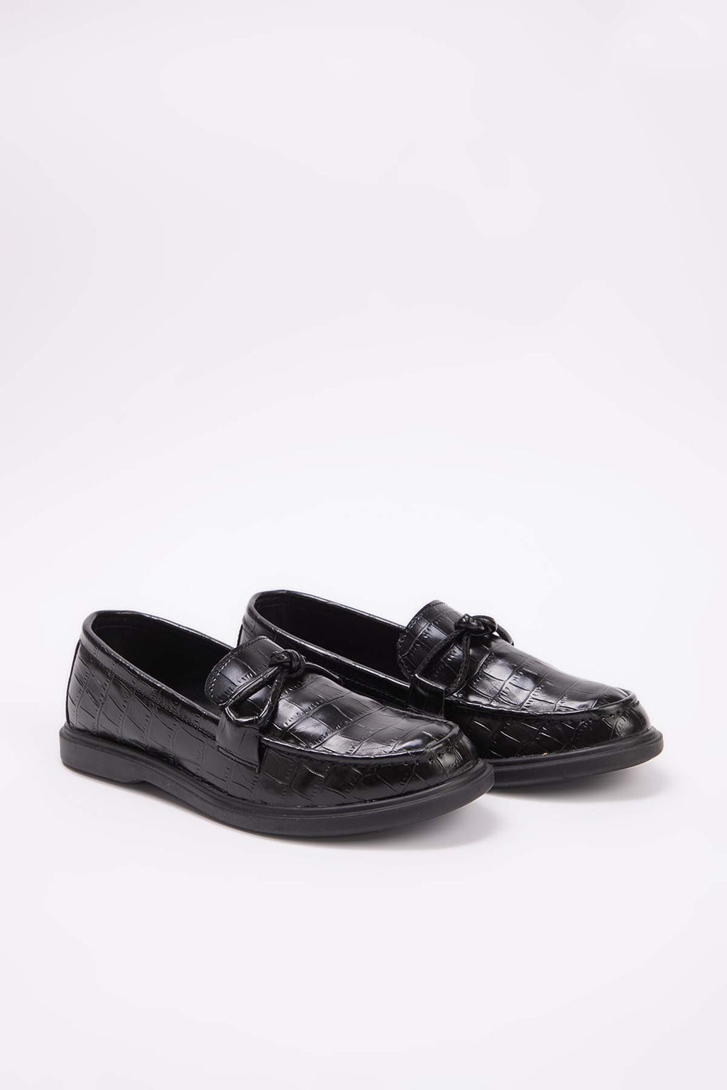 Siyah Fiyonklu Kad?n Loafer Ayakkab? TAKSS26LA00004 - Trendyolmilla фото 4