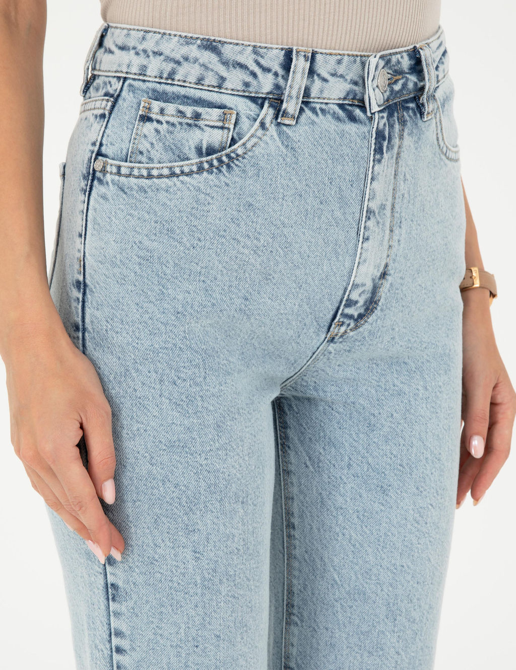A__k Mavi Straight Fit Jean Pantolon