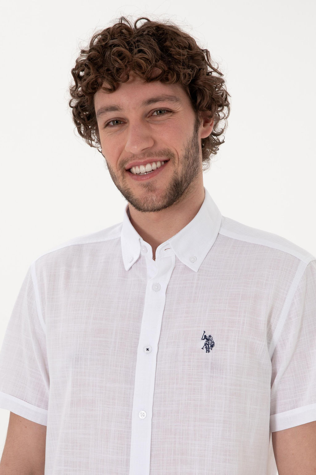 Erkek Beyaz K_sa Kollu G_mlek Sepette S_rpriz _ndirim - U.s. polo assn фото 3