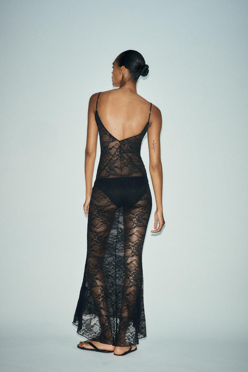 LONG LACE DRESS - Zara фото 3