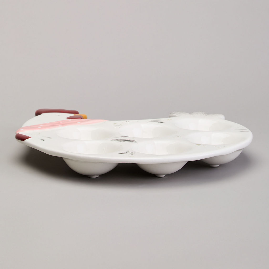 БЛЮДО НА 6 ЯИЦ LEFARD FUNNY HENS В ФОРМЕ КУРОЧКИ 24,3*22*3 СМ (КОР=24ШТ.) фото 3