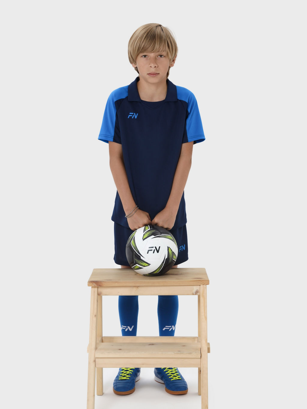 Детская футбольная форма FN Phantom Kid (Dark Blue/Blue)