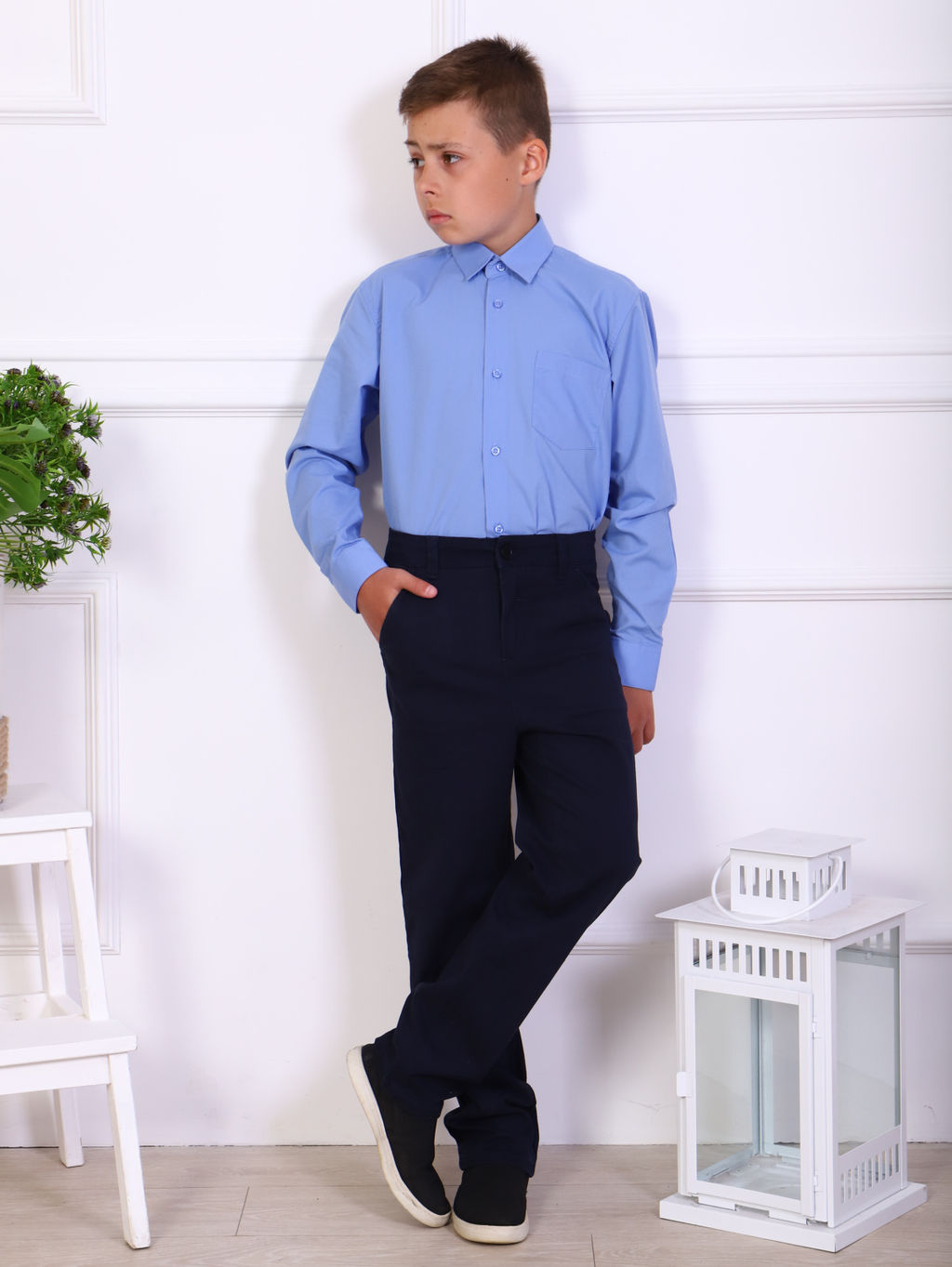 Брюки чиносы Александр синий - Ладошки фото 12