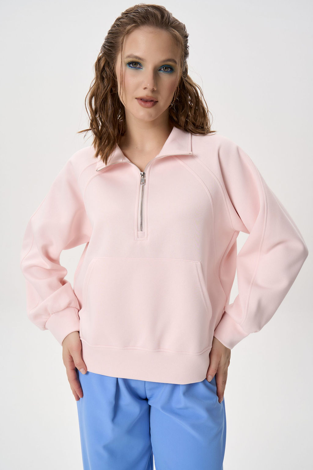 Свитшот Деми (розовый) - Эльза фото 2