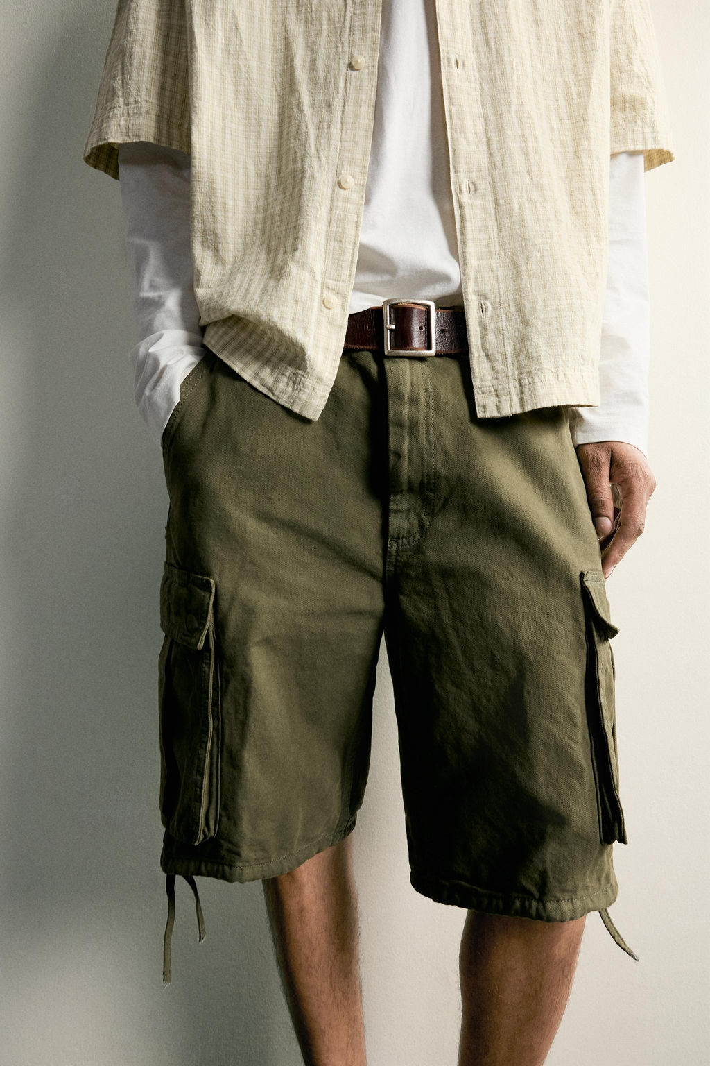 BERMUDA CARGO RELAXED FIT / Verde - Zara фото 5