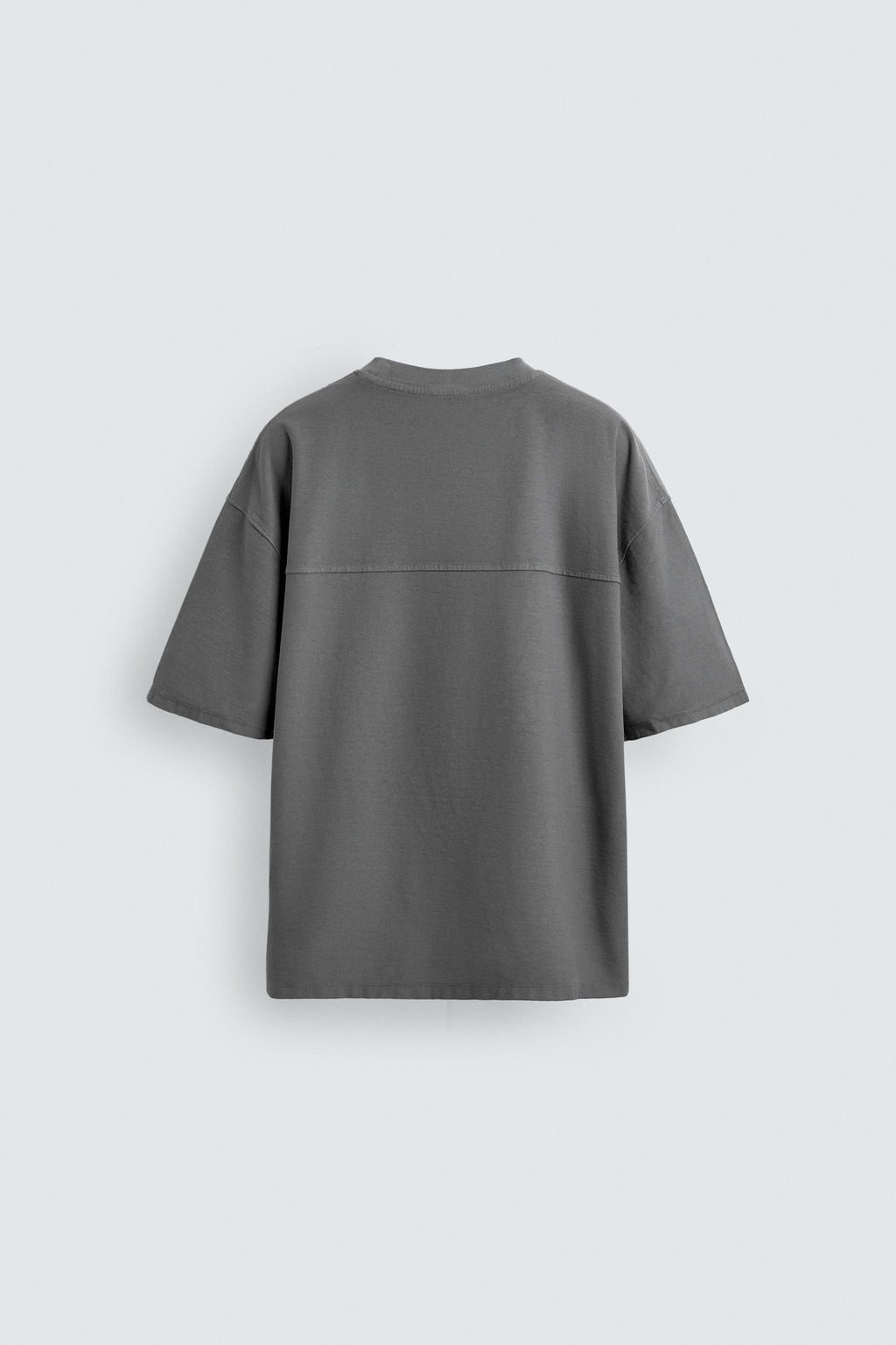 CAMISETA BOXY FIT B?SICA / Gris?ceo - Zara фото 8