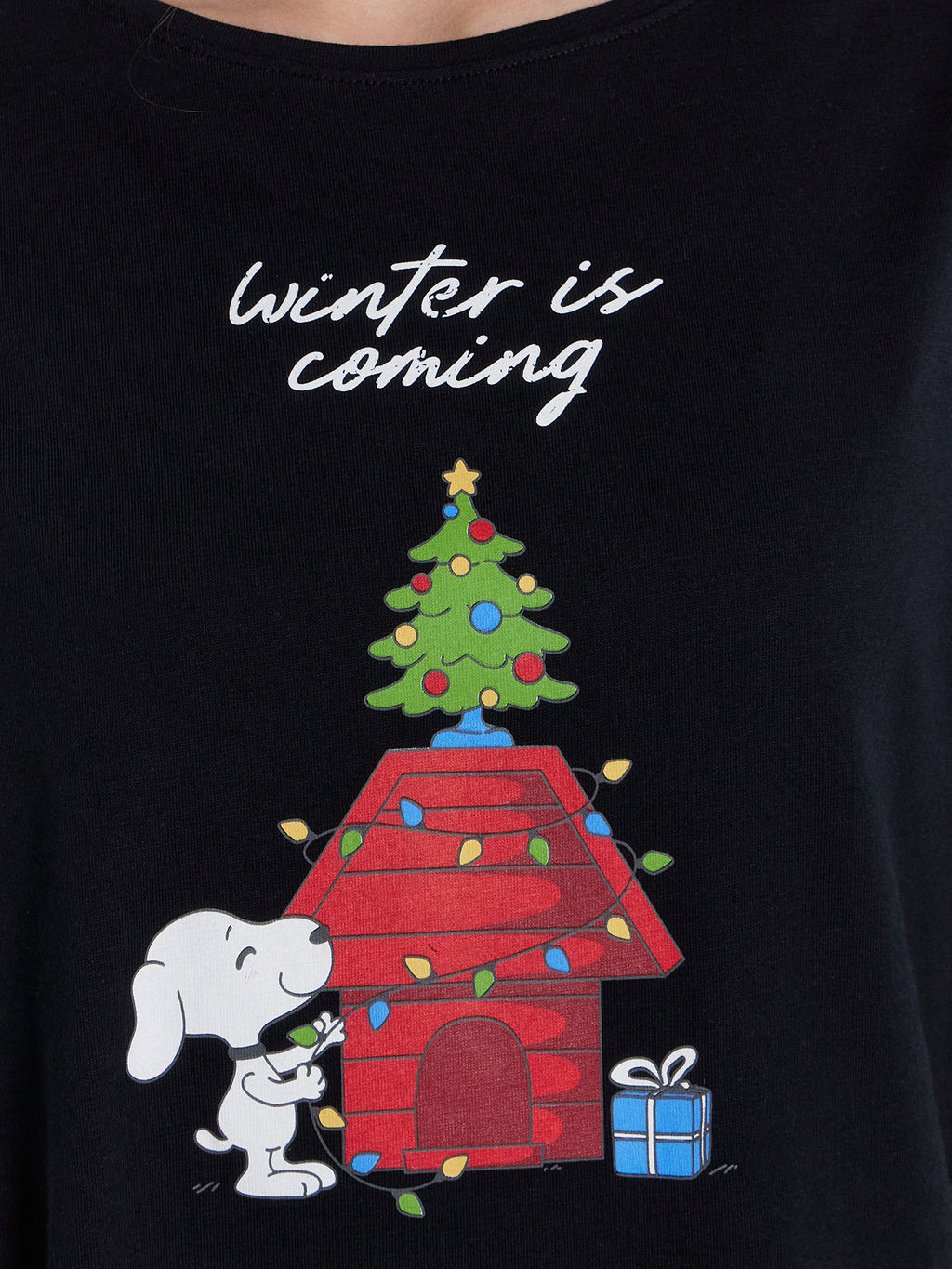 Пижама женская с принтом и надписью winter is coming - Mark formelle фото 6