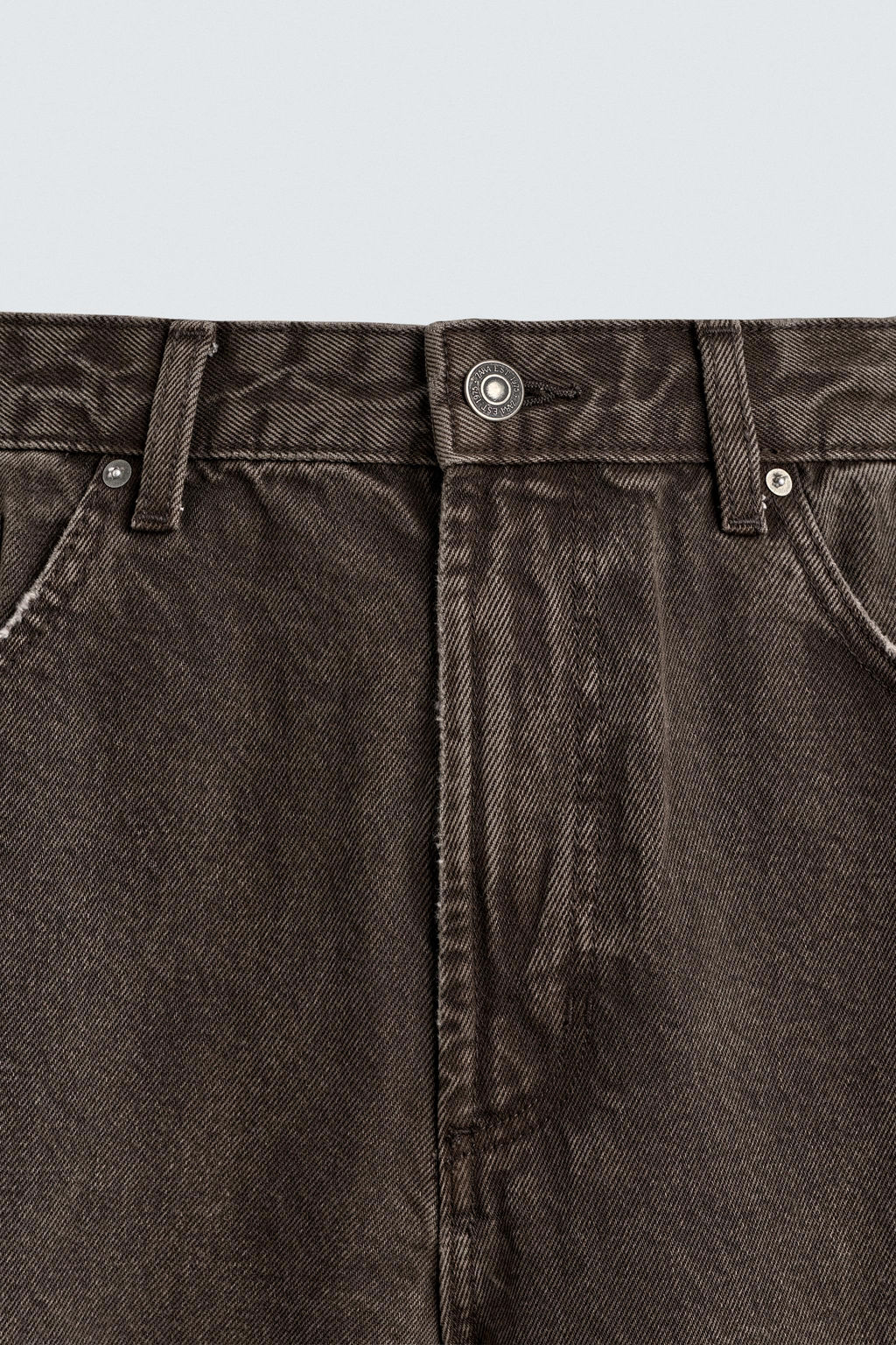 PANTAL?N BARREL FIT LAVADO / Marr?n - Zara фото 9