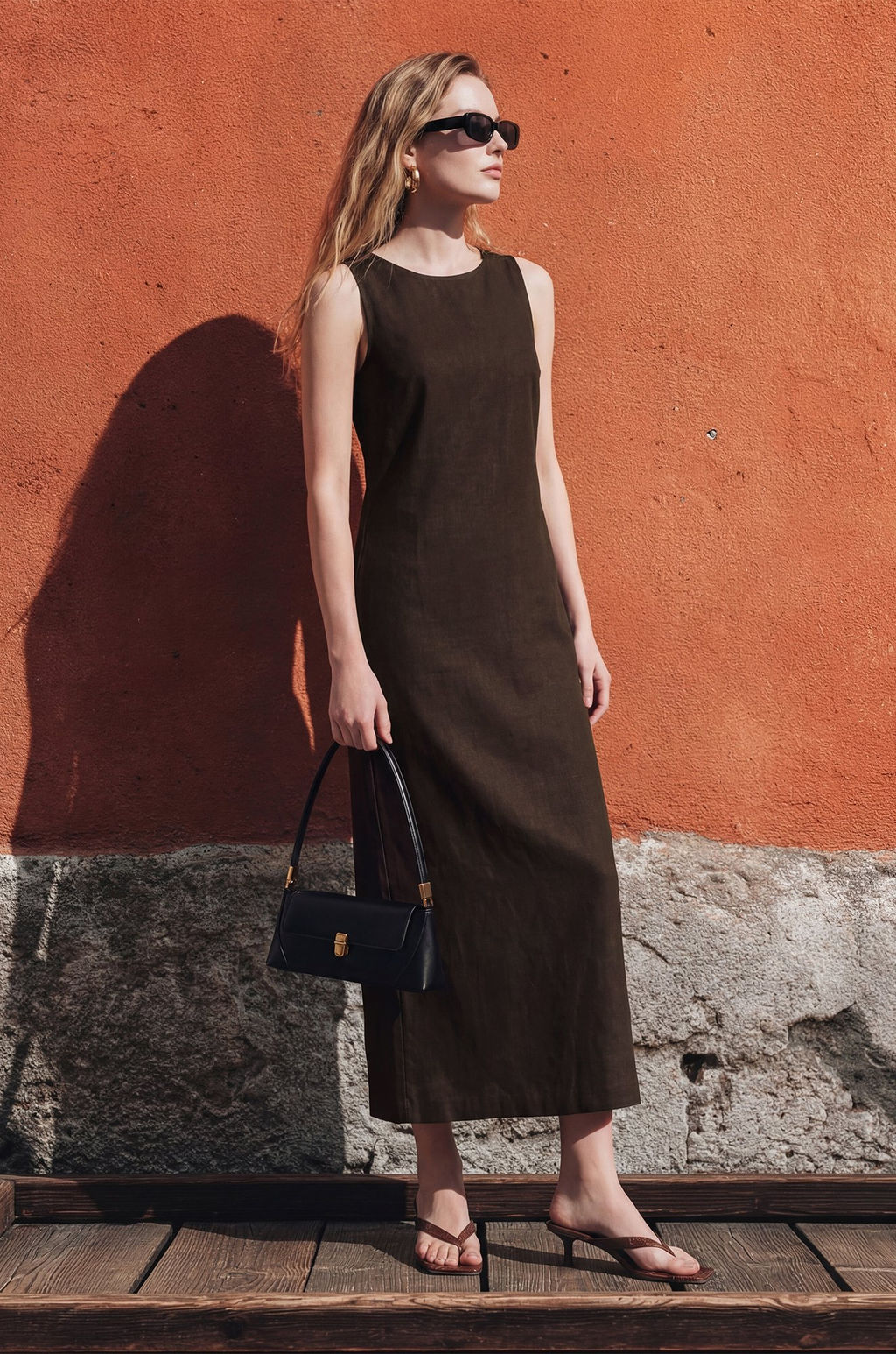 Женское льняное платье Happyfox