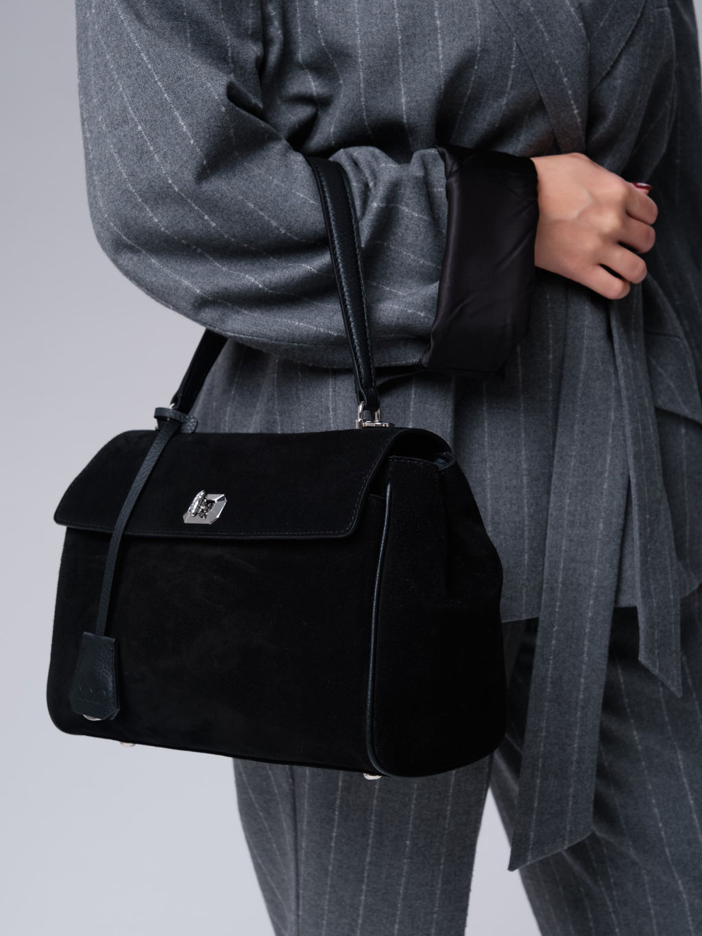 Замшевая сумка Nadi DBR 31356 черный фото 3