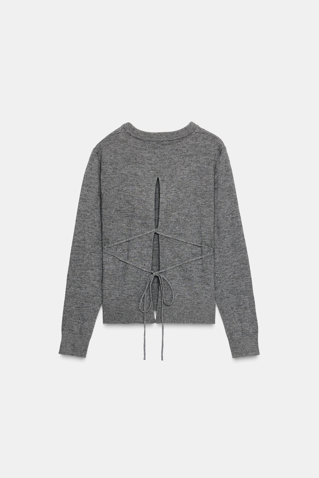 KNIT JUMPER WITH LACE-UP OPEN BACK - Zara фото 7