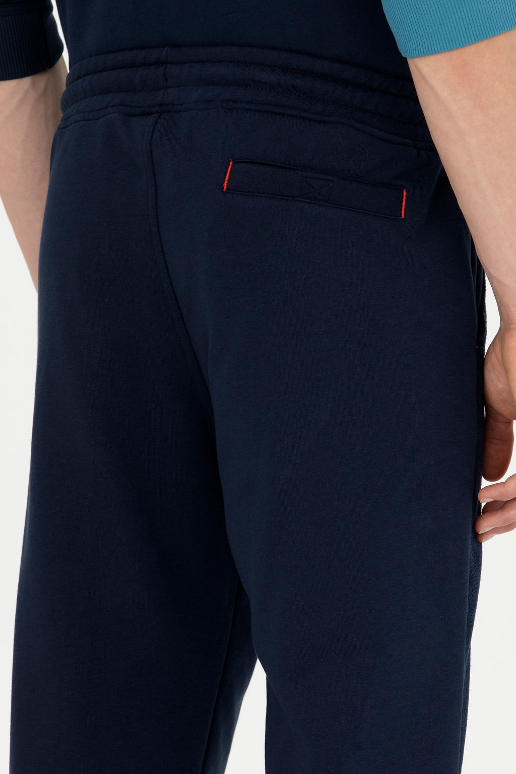 Штаны спортивные U. S. Polo Assn темно-синие из хлопка - U.s. polo assn фото 21