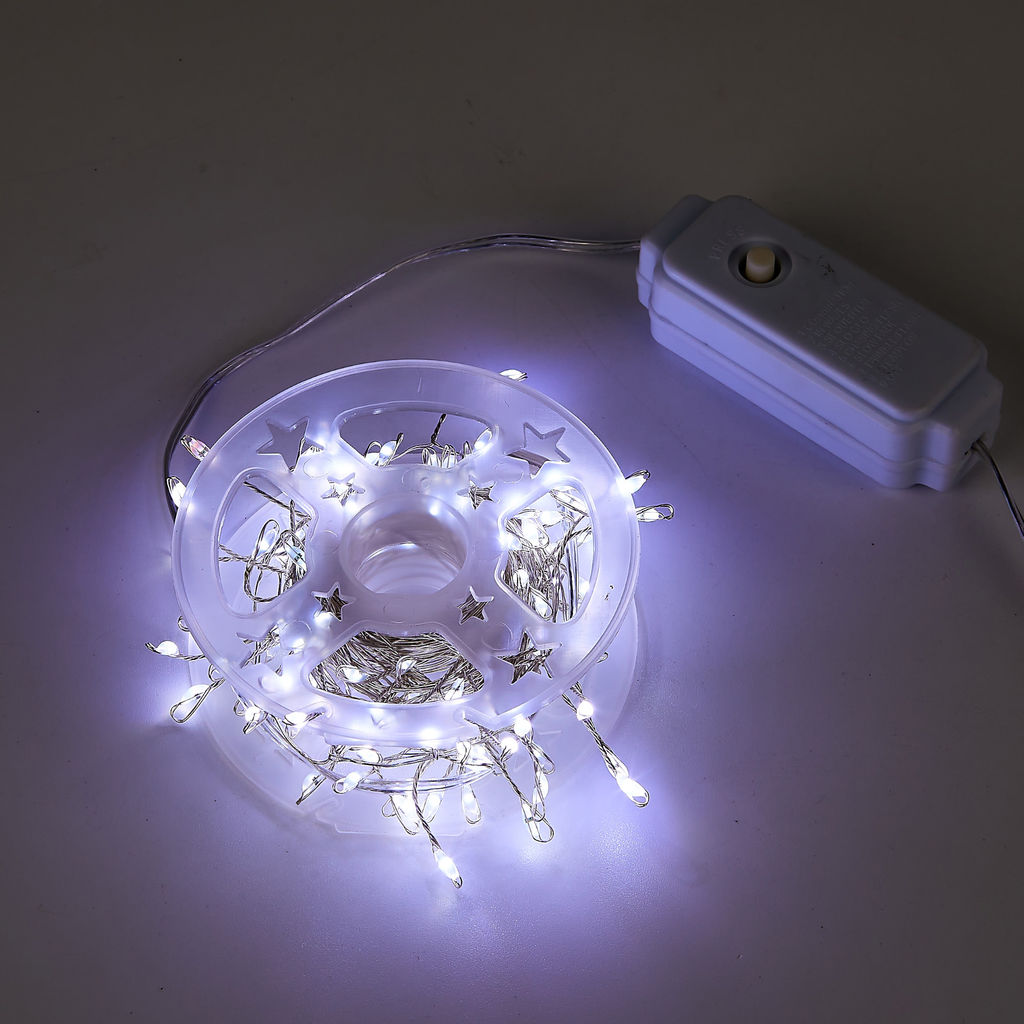 ULD-S0500-125/DTA WHITE IP20 DEWDROP Гирлянда светодиодная Роса, 5м. 125 светодиодов. Белый свет. Провод прозрачный. ТМ Uniel - Volpe фото 4