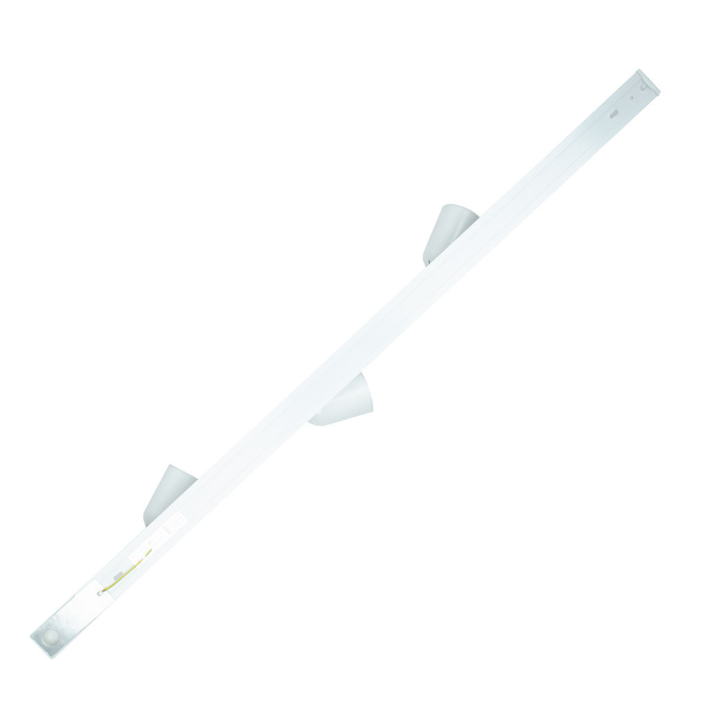 ULB-Q292 8W/4200К/K WHITE SET31 Светильник-прожектор светодиодный трековый, в составе набора из 3 штук на шинопроводе 1 м с коннектором. 1800 Лм. Белый свет (4200К). Корпус белый. ТМ Volpe