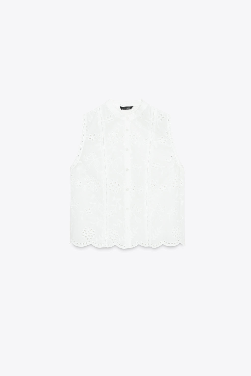 SHIRT WITH CUTWORK EMBROIDERY