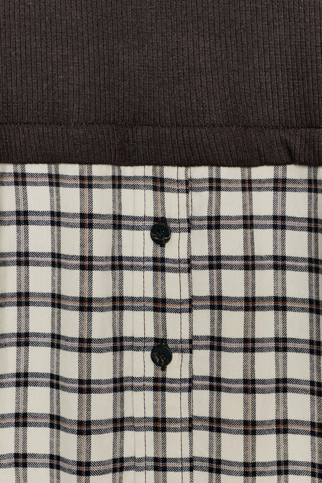 CONTRAST CHECK T-SHIRT - Zara фото 12