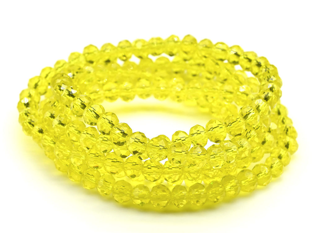 Бусы-браслет на резинке из циркона кукуруза гр.6мм зеленый хамелеон, 86см. Радуга камня  фото 13