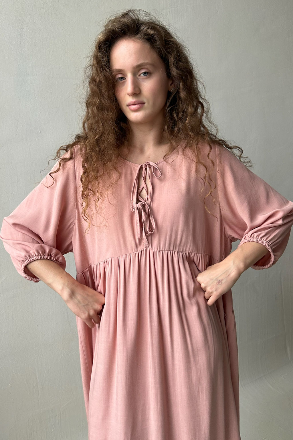 Платье женское MOON085/08/Пудровый