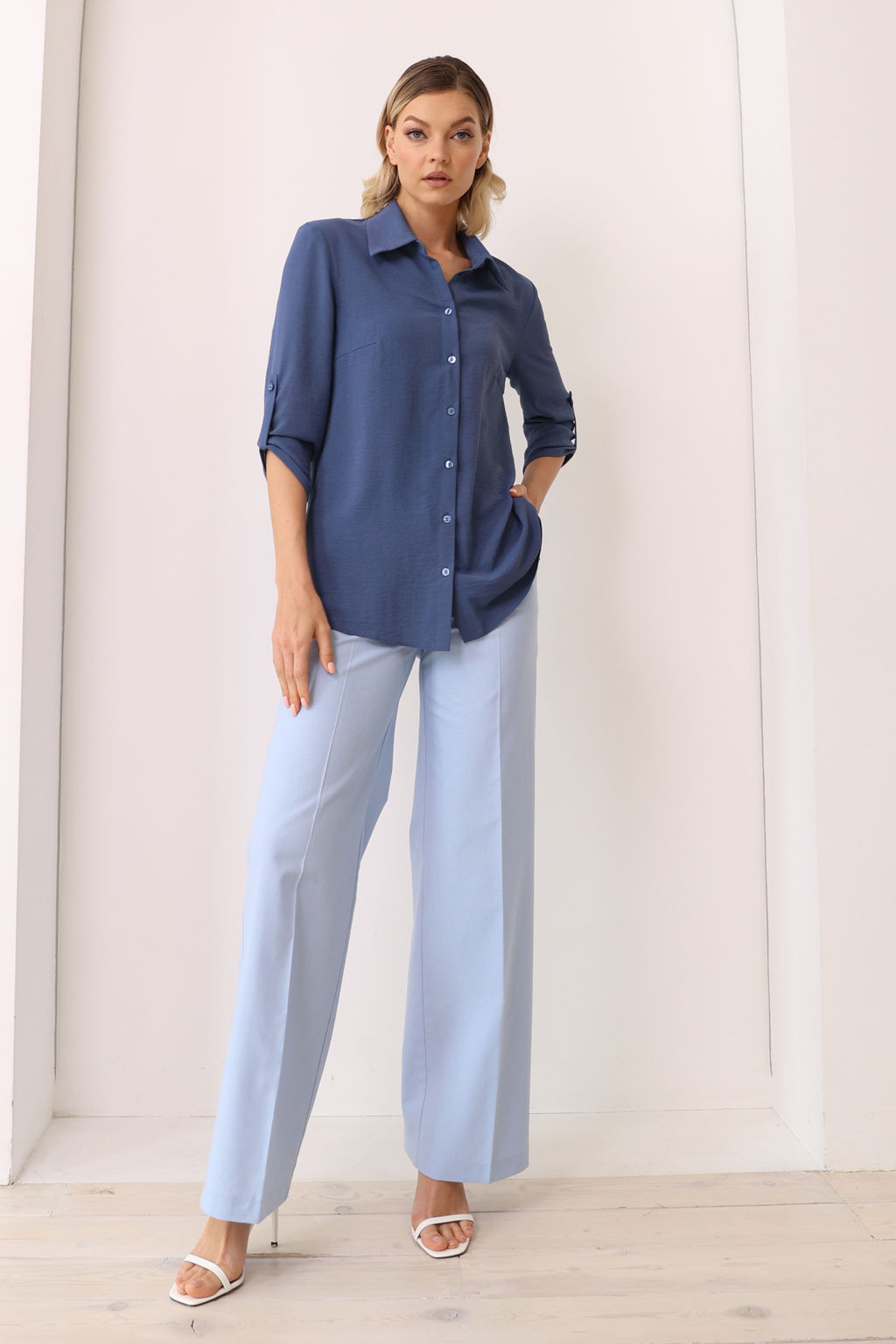 Рубашка в пижамном стиле - Looklikecat фото 3