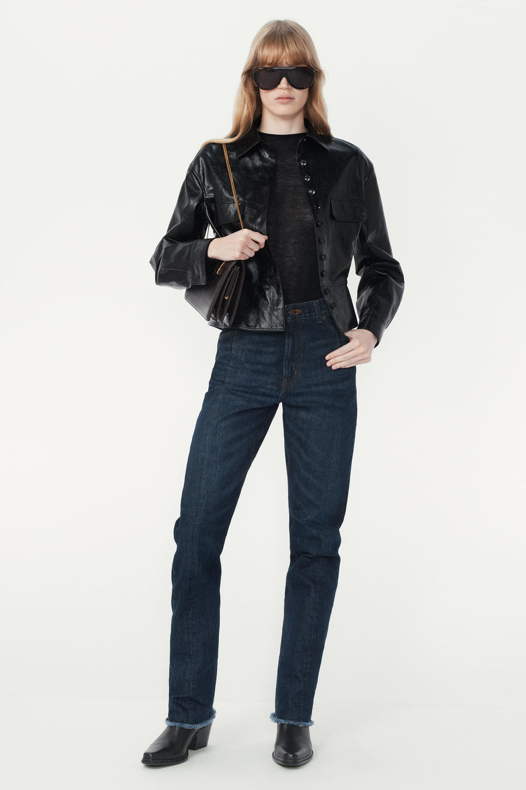 FAUX LEATHER PEPLUM JACKET - THE ITEM ZARA WOMAN фото 13