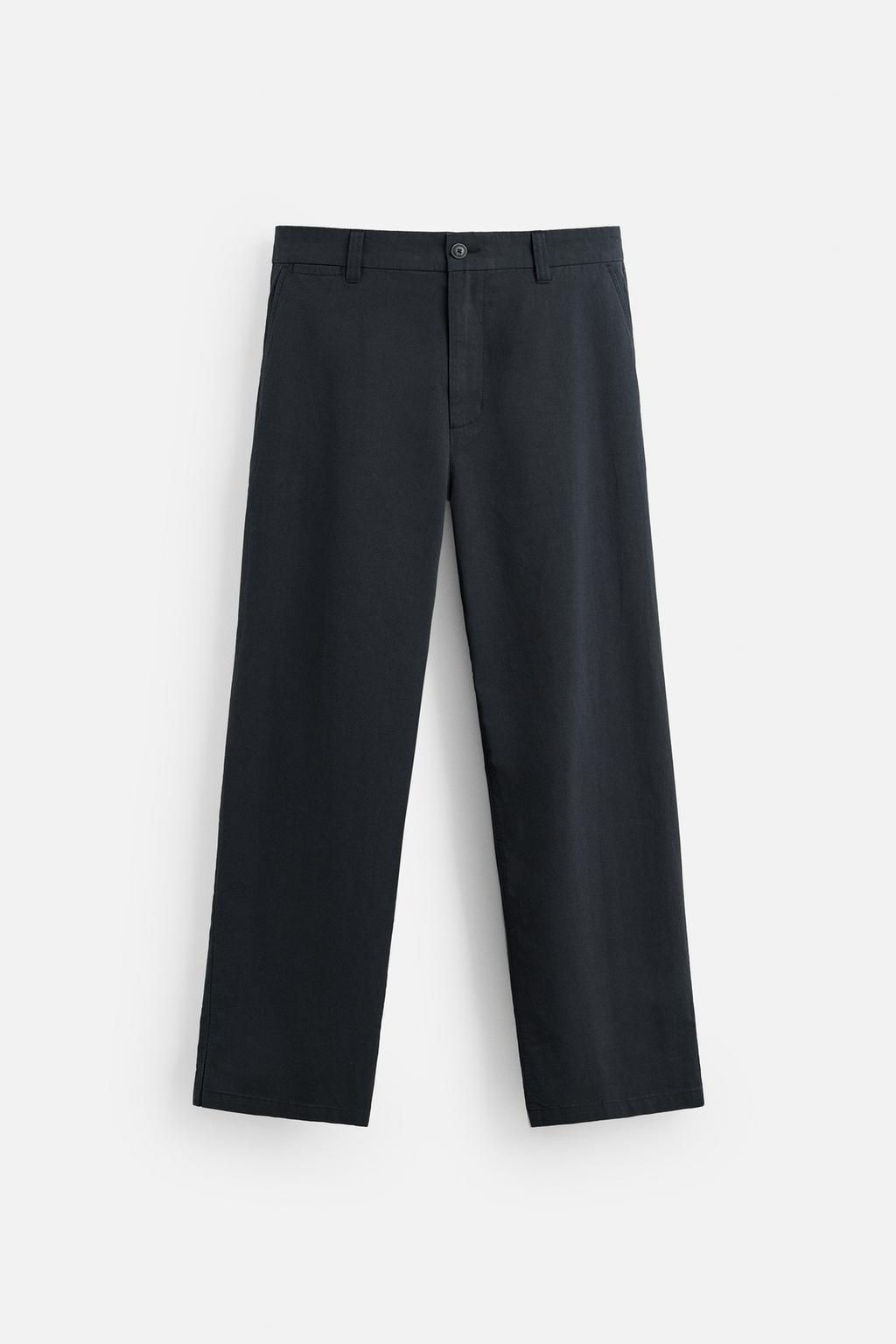 REGULAR FIT TEXTURED TROUSERS - Zara фото 6