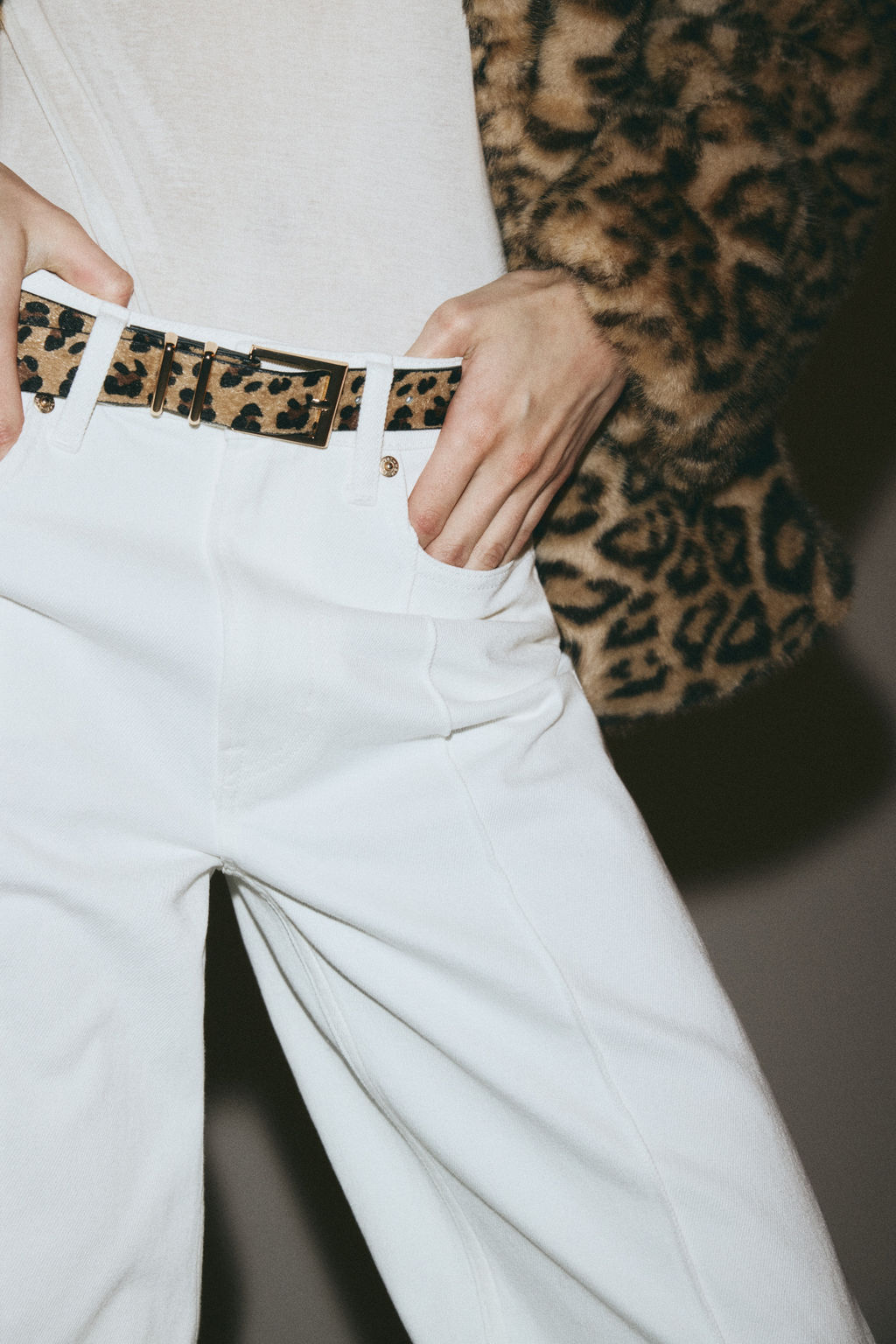Belted Straight High Jeans - H&m фото 2