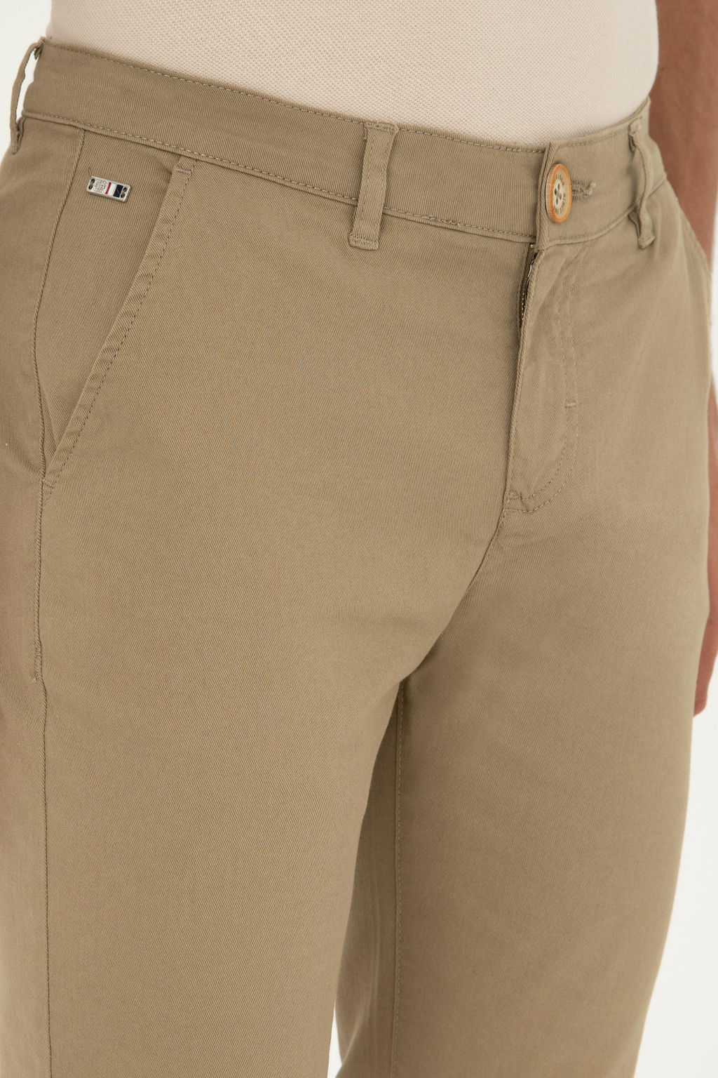 U. S. Polo Assn / Мужские брюки из плотной ткани светло-хаки - U.s. polo assn фото 5