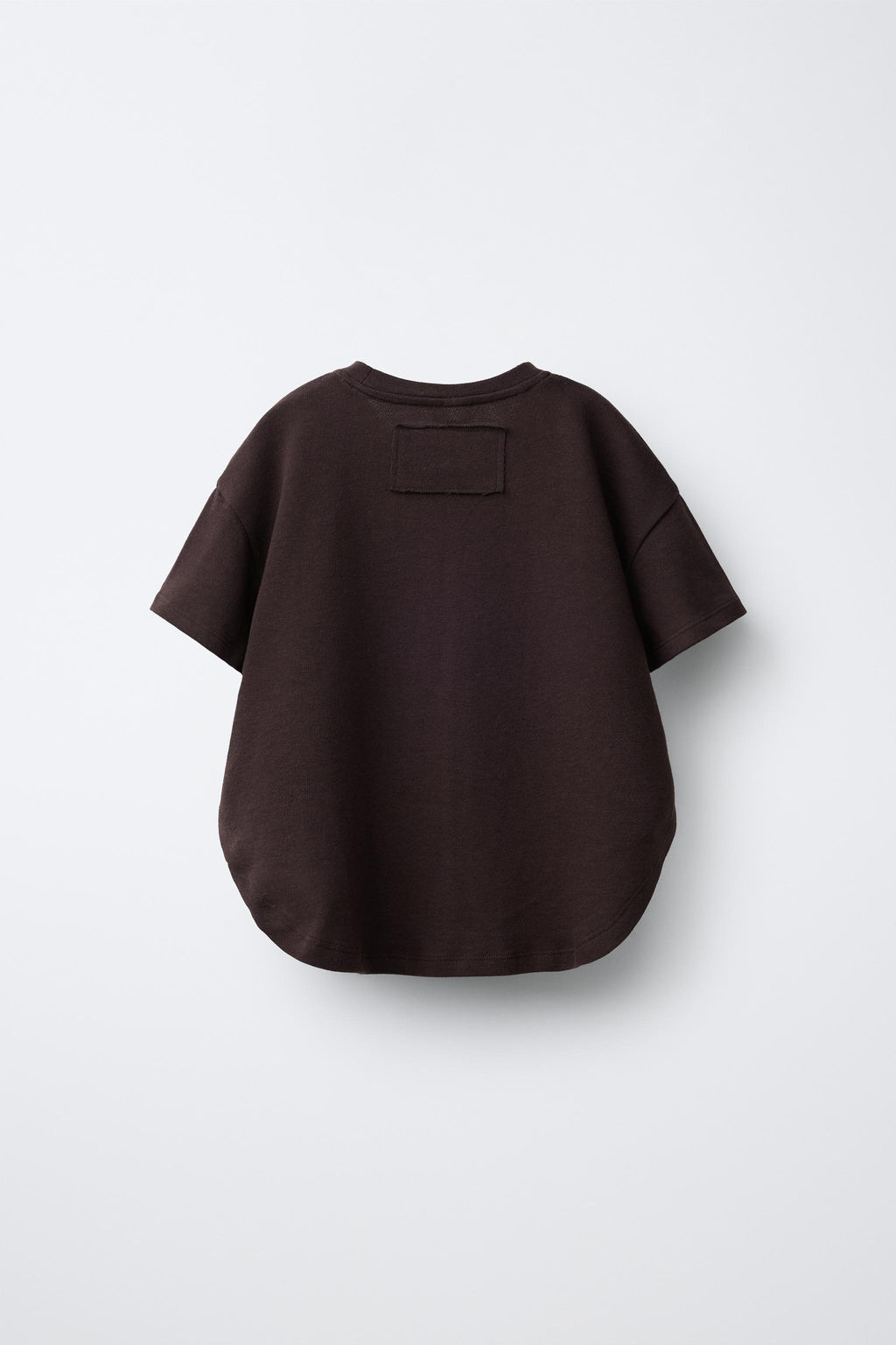 CONJUNTO CAMISETA Y PANTAL?N WIDE LEG LISOS / Marr?n - Zara фото 3