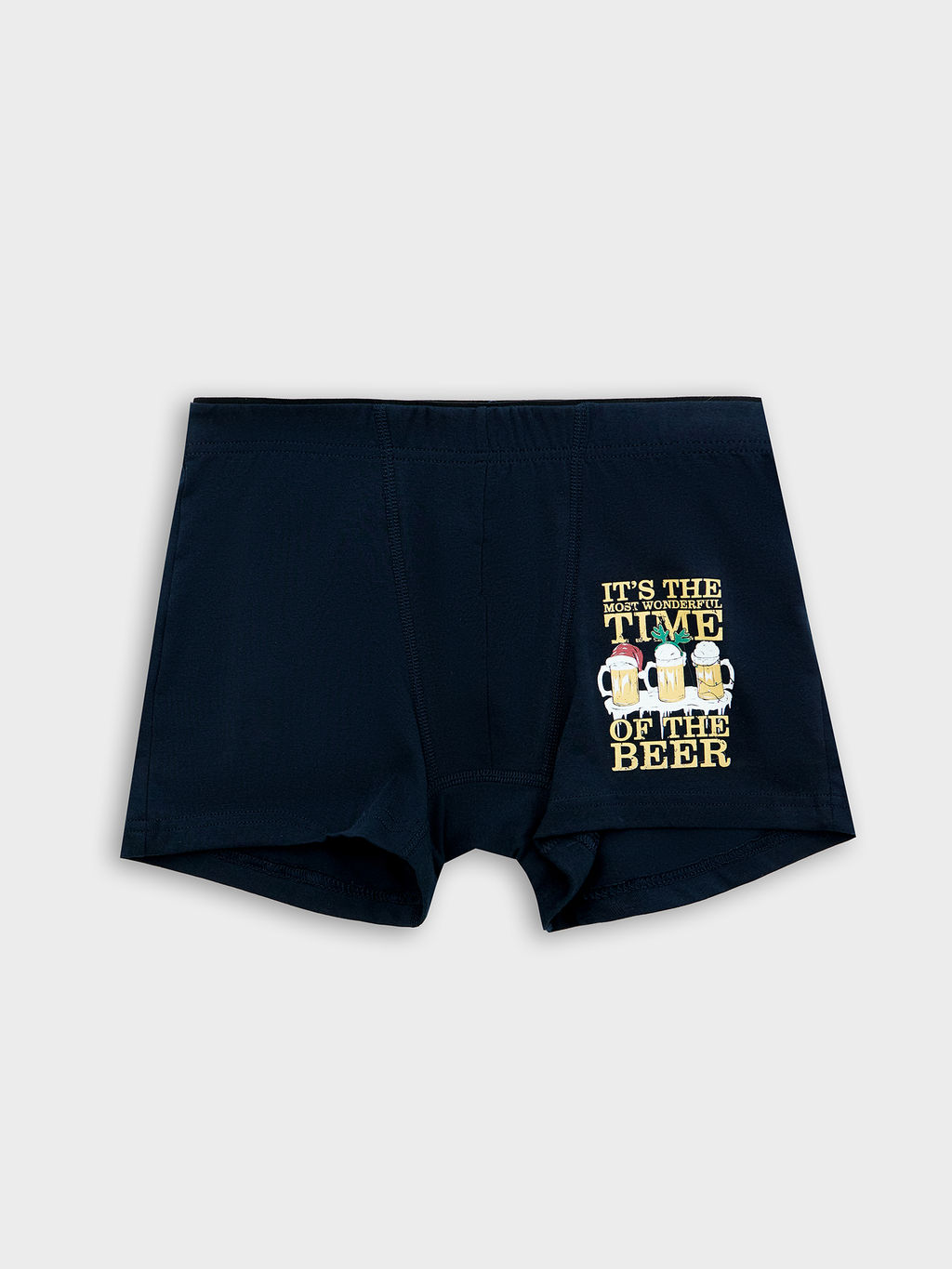 Цена за 2 штуки! Трусы мужские боксеры синие с печатью - Mark formelle фото 5