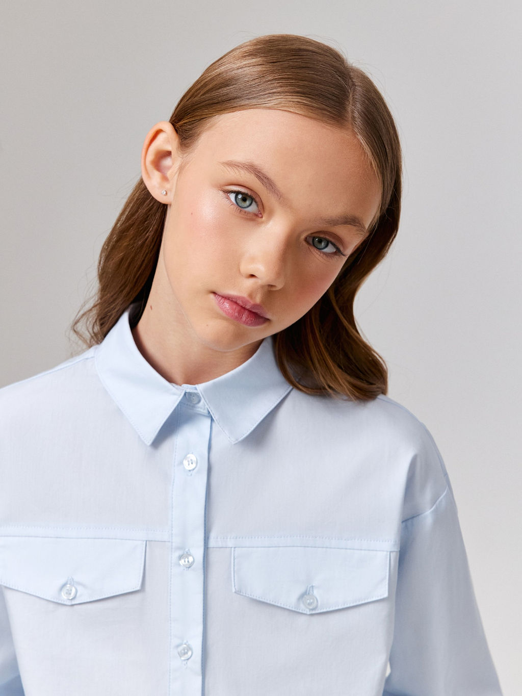 ACOOLA / Блузка детская для девочек Virta голубой  фото 5