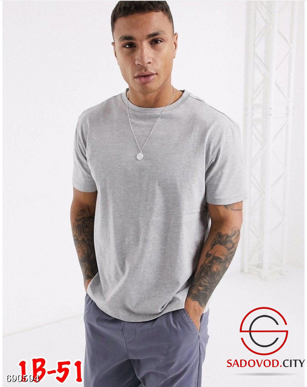 Мужская футболка однотонная - Bruno фото 9