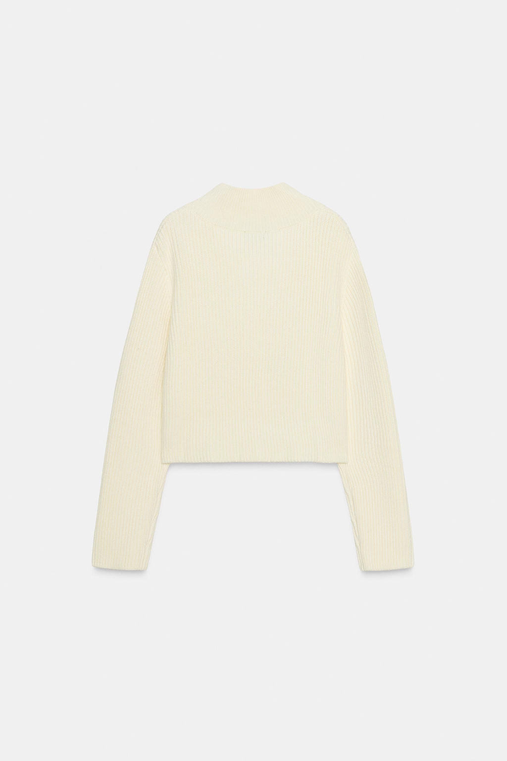 RIB KNIT V-NECK JUMPER - Zara фото 4