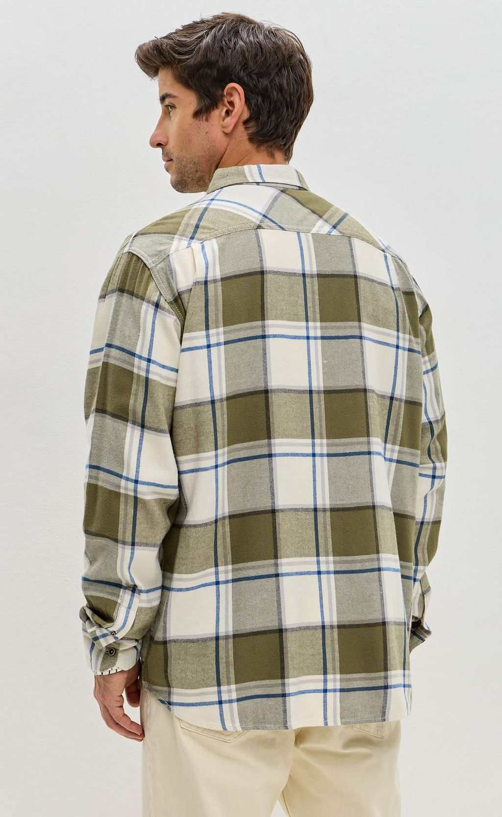 Рубашка F521-0460 khaki-milk - Fine joyce фото 8