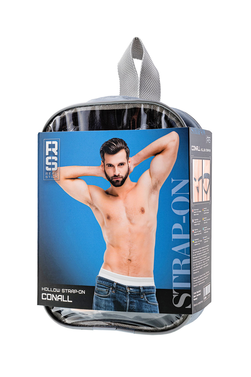 Фаллопротез RealStick Strap-On Conall, TPE, телесный, 14 см