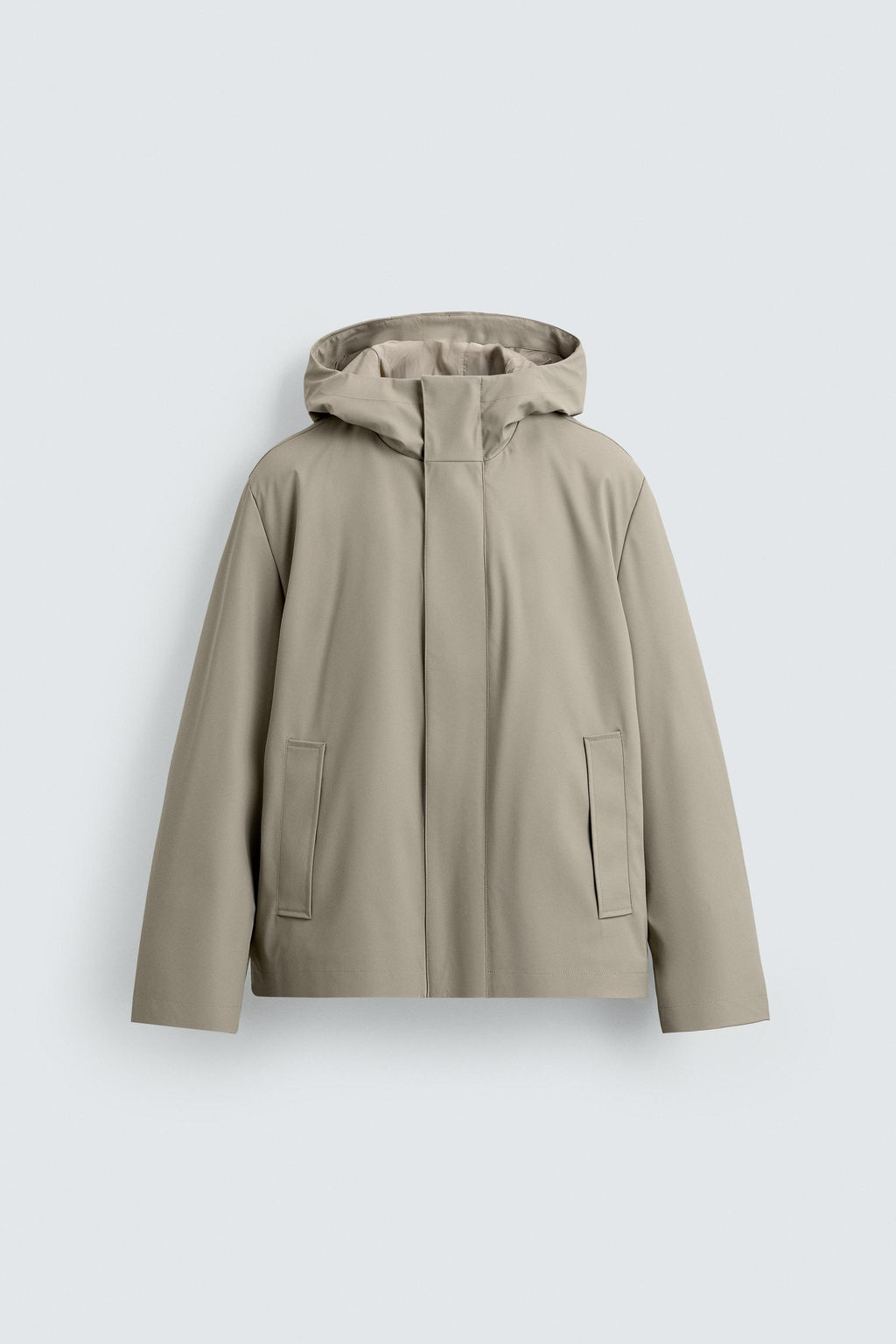 RUBBERISED EFFECT PARKA WITH HOODIE - Zara фото 6