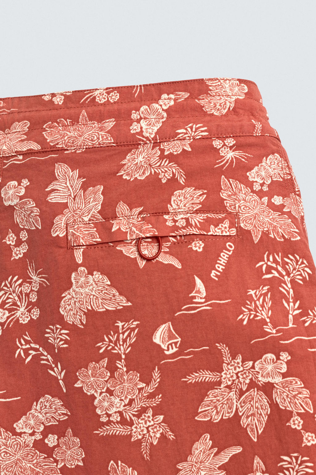 BA?ADOR LARGO ESTAMPADO FLORAL / Rojo claro - Zara фото 10