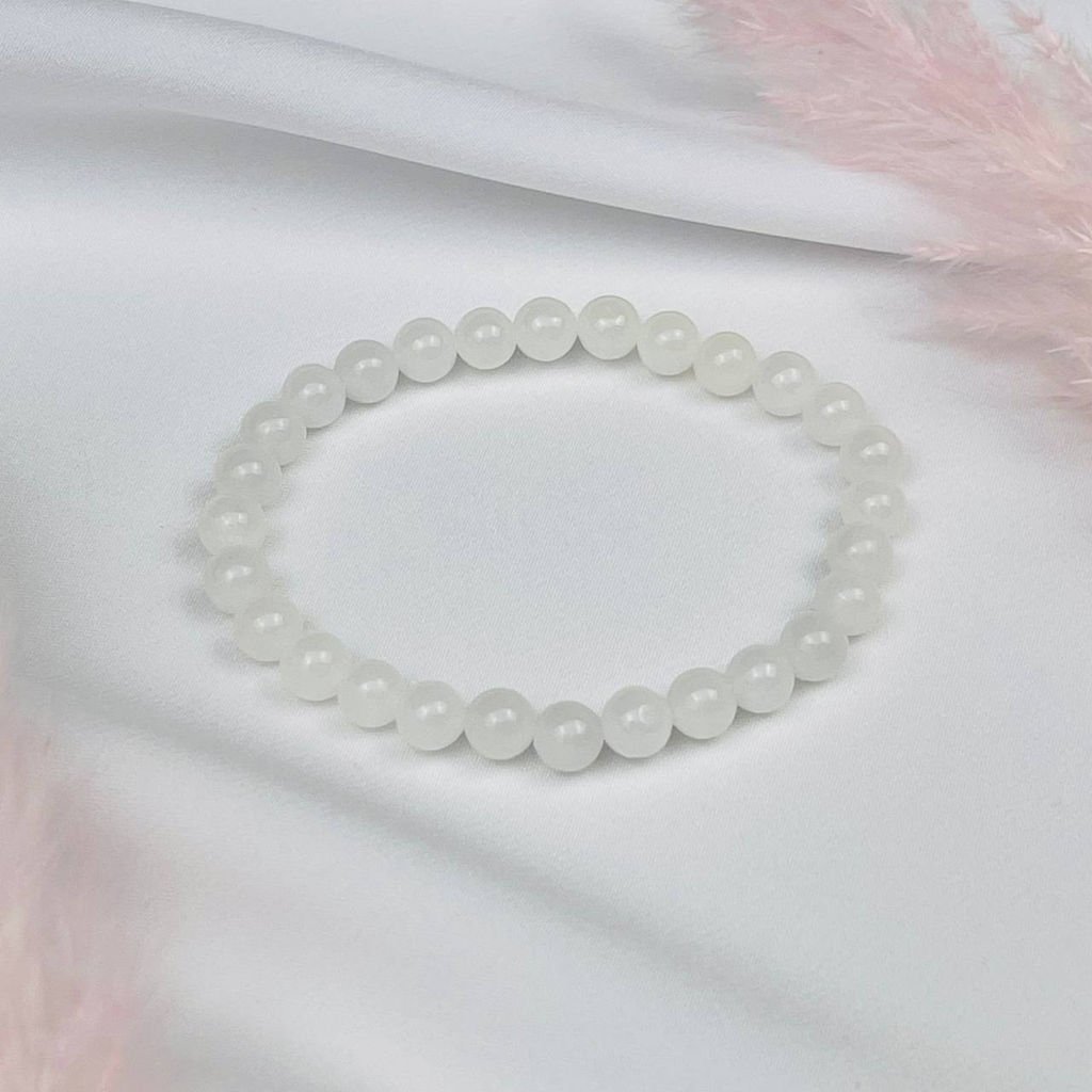 Браслет из Нефрита белого 17,5 см
