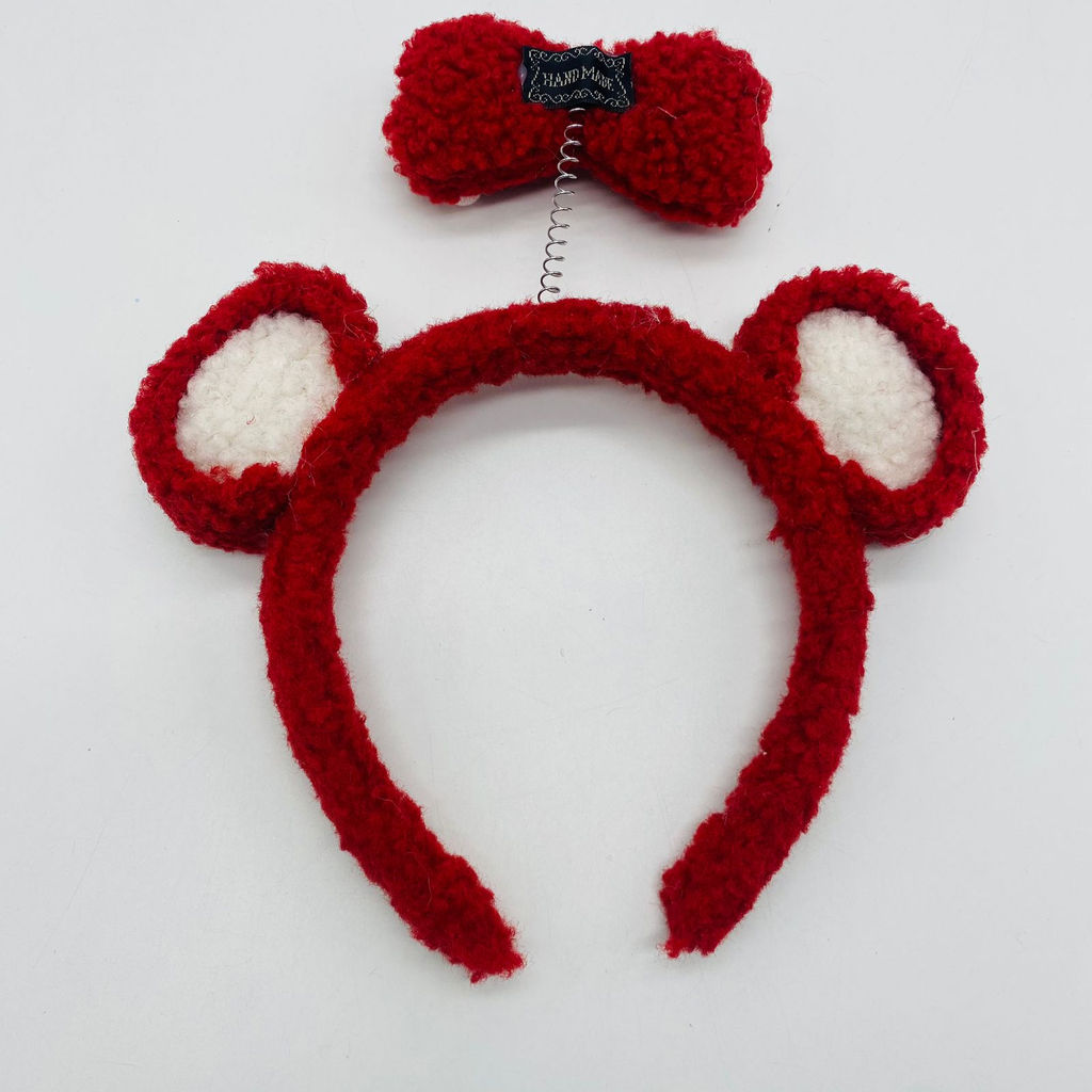 Ободок Мишка с бантиком пушистый - Storyland фото 2