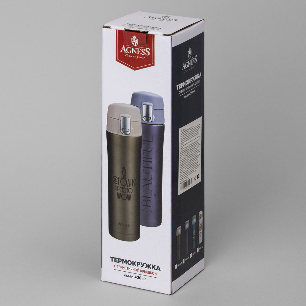 ТЕРМОКРУЖКА WOW 420 МЛ - Agness фото 2