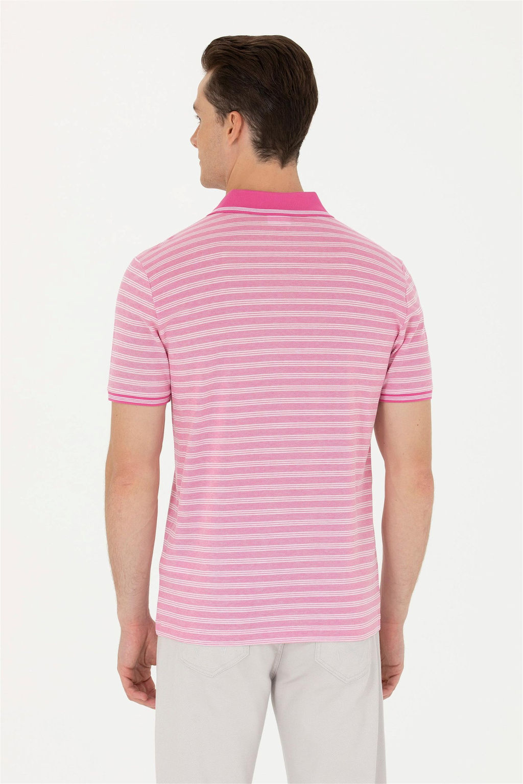 Мужская розовая футболка Неожиданная скидка в корзине - U.s. polo assn фото 5