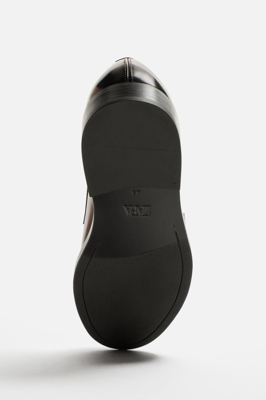 LEATHER BUCKLE SHOE - Zara фото 12