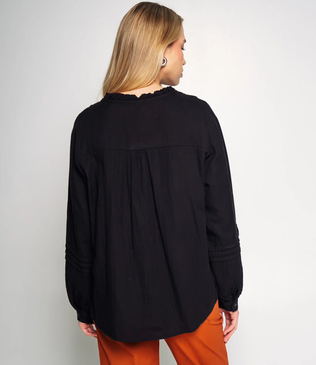 Блуза #КТ0912, чёрный - Dommod фото 3