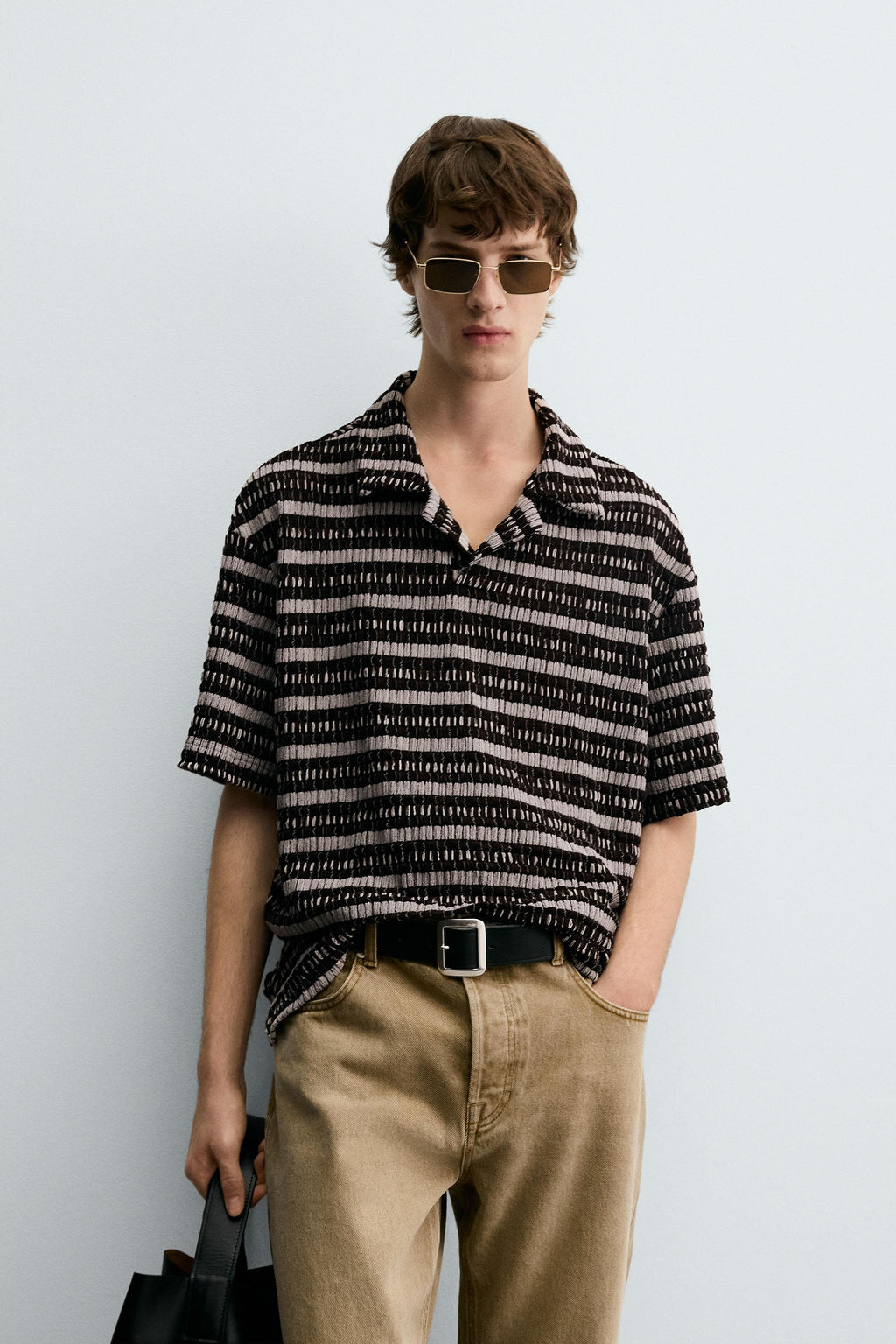 JACQUARD KNIT POLO SHIRT - Zara фото 2