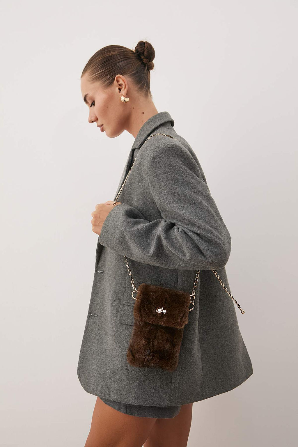 Siyah Suni Kurk Capraz Ask?l? Kad?n Omuz ve Telefon Cantas? TAKAW26OC00083 - Trendyolmilla фото 7