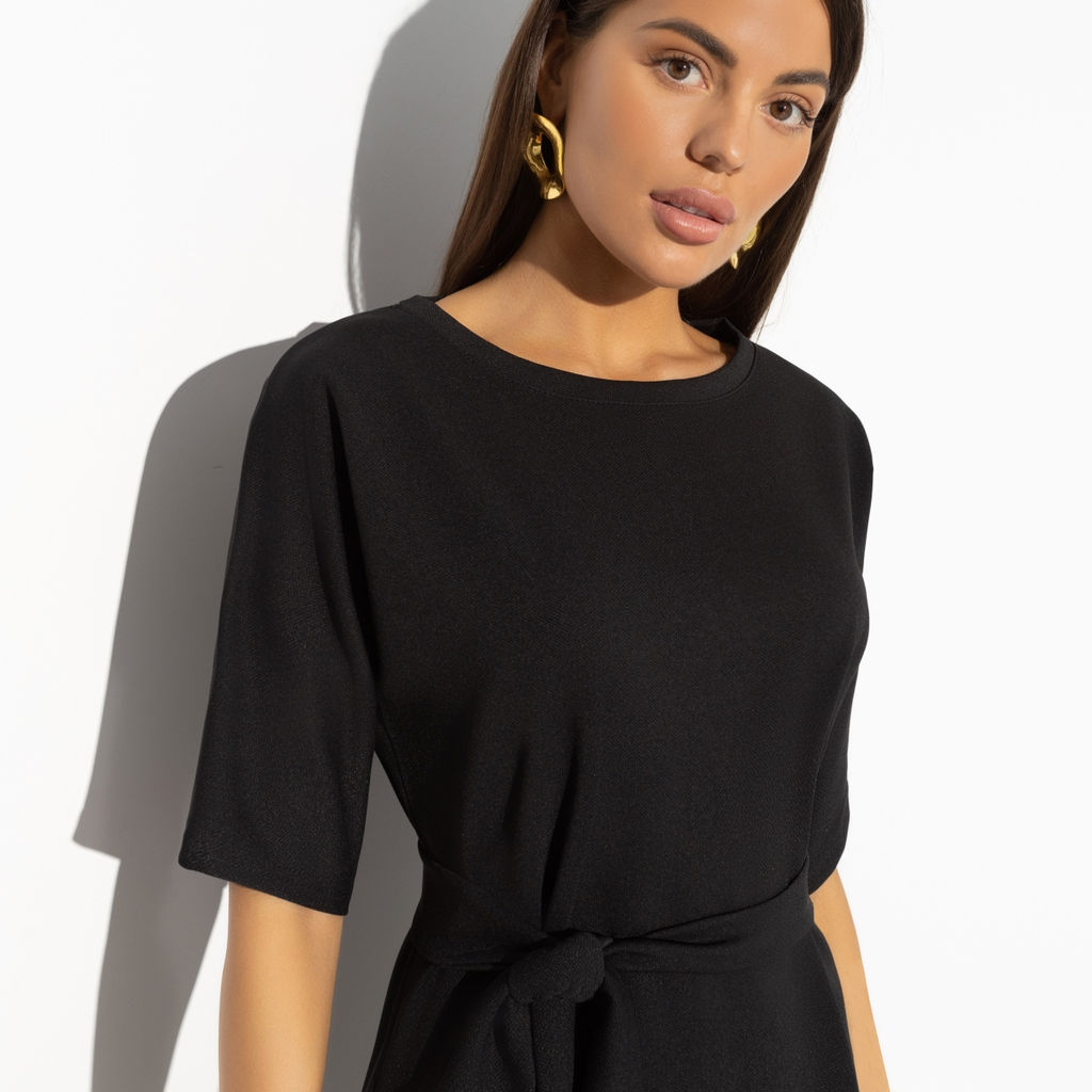 Платье, Строгий код (black, с поясом) - Charutti фото 3