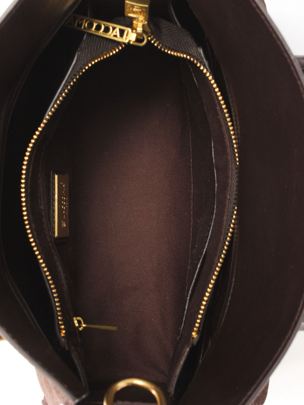 LACCOMA сумка АМ2276-Ф-шоколадный натуральная замша хлопок